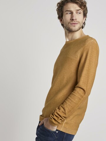 TOM TAILOR Sweater in Brown