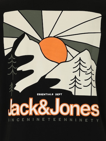 Jack & Jones Plus - Camiseta 'JJMINE' en negro