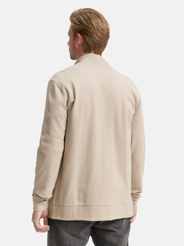 TOM TAILOR Sweat jacket in Brown