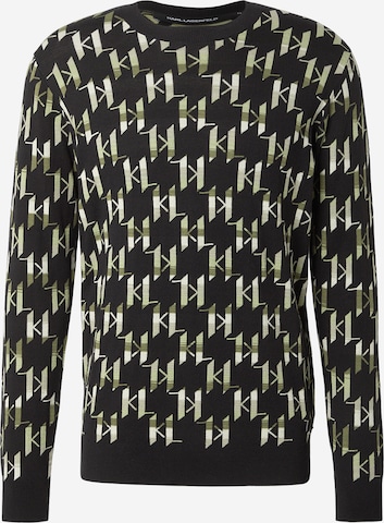 Karl Lagerfeld Neulepaita värissä vihreä: etupuoli