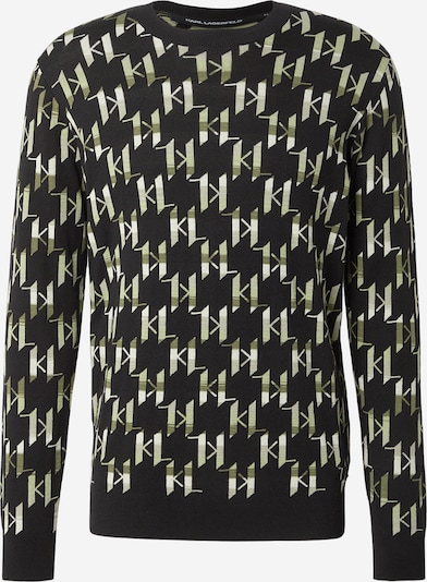 Megztinis iš Karl Lagerfeld, spalva – smėlio spalva / kivių spalva / juoda, Prekių apžvalga