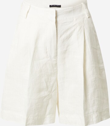 Sisley Trousers with creases in White: front