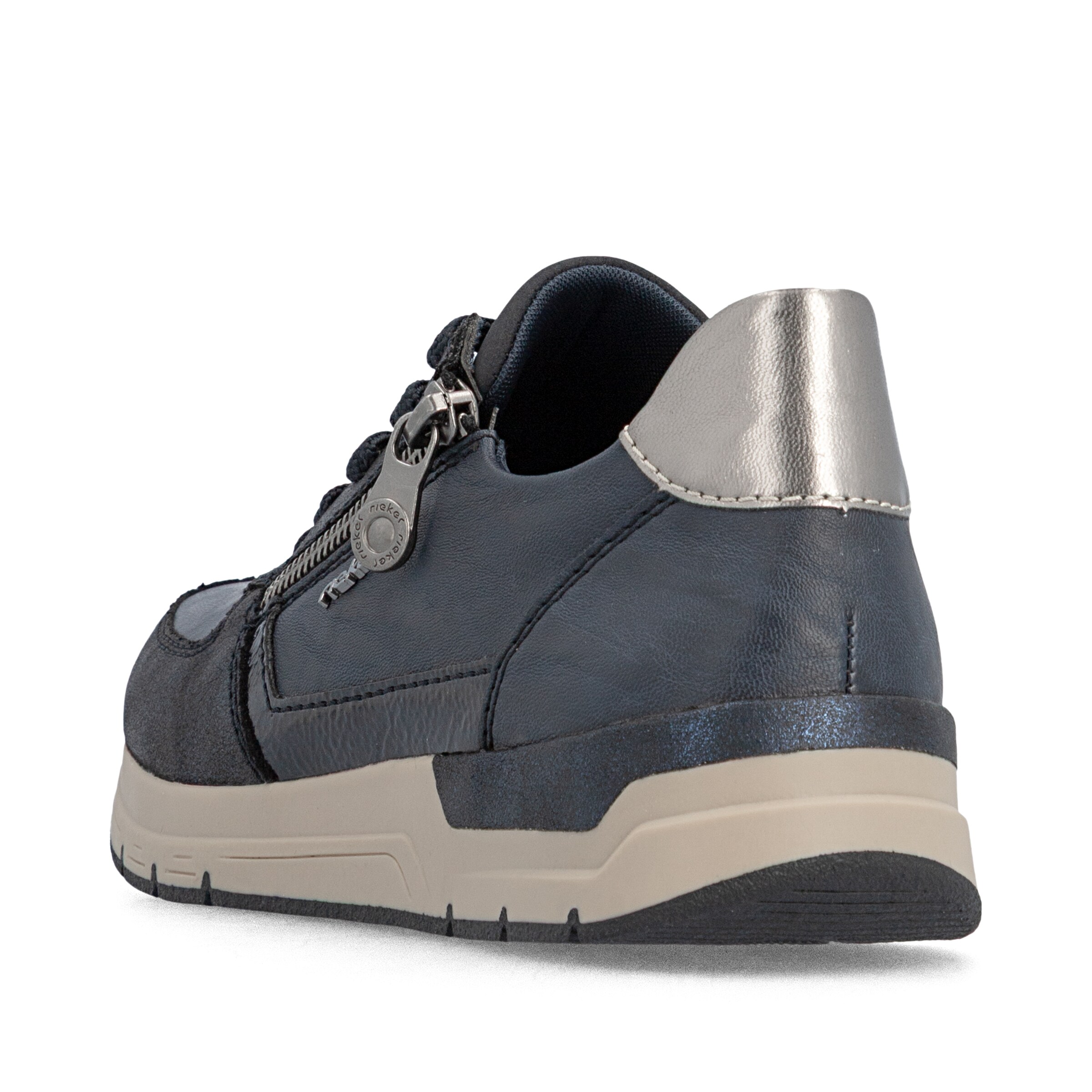 Baskets basses Rieker en bleu