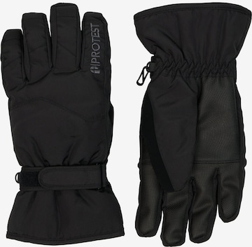 Gants de sport 'PRTBARKAR' PROTEST en noir : devant
