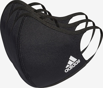 ADIDAS SPORTSWEAR Gesichtsmaske in Schwarz: predná strana