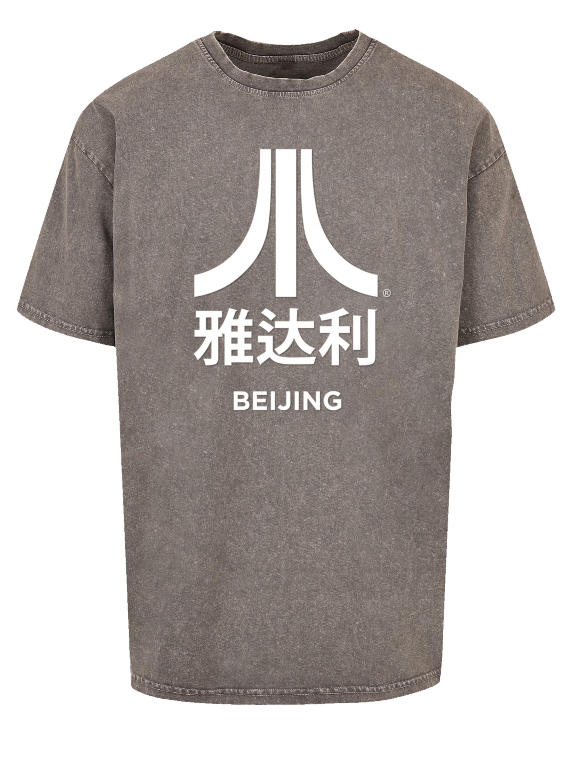 T-Shirt 'Atari Beijing white Retro Arcade Games' F4NT4STIC en gris : devant