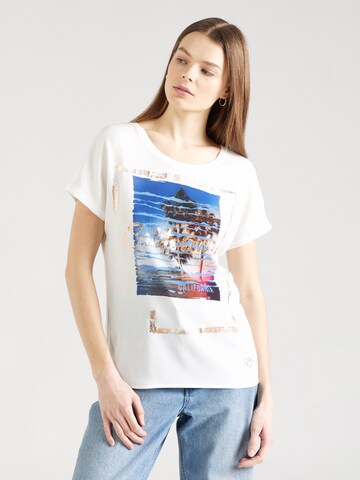 Key Largo Shirt 'CALIFORNIACATION' in Wit: voorkant