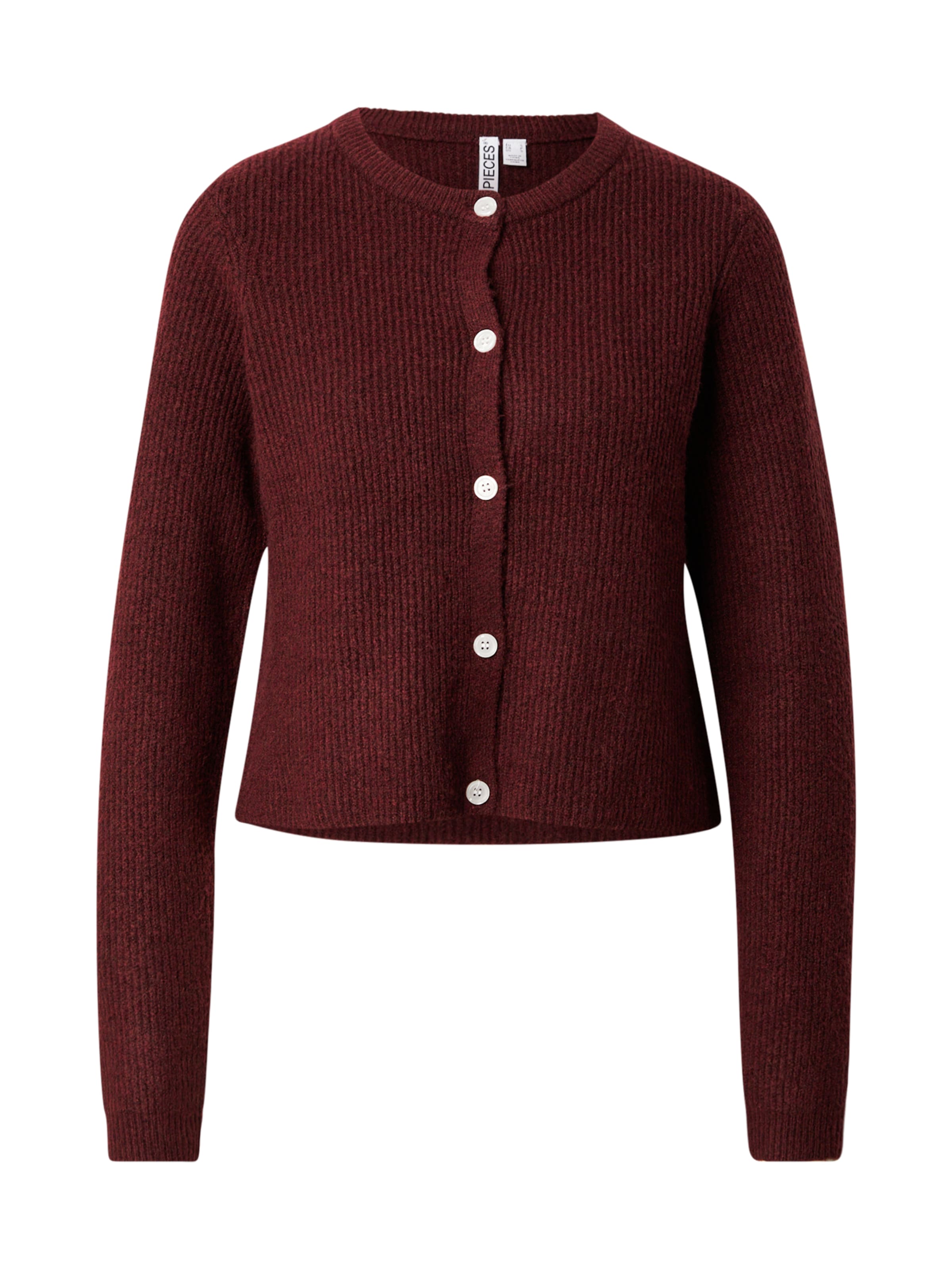 PIECES Knit Cardigan 'PCSilly' in Red: front