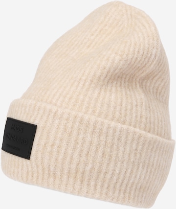 MADS NORGAARD COPENHAGEN Beanie 'Anju' in Beige: front