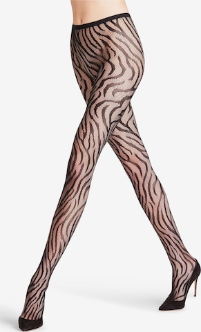 FALKE Tights 'Zebra' in Black: front