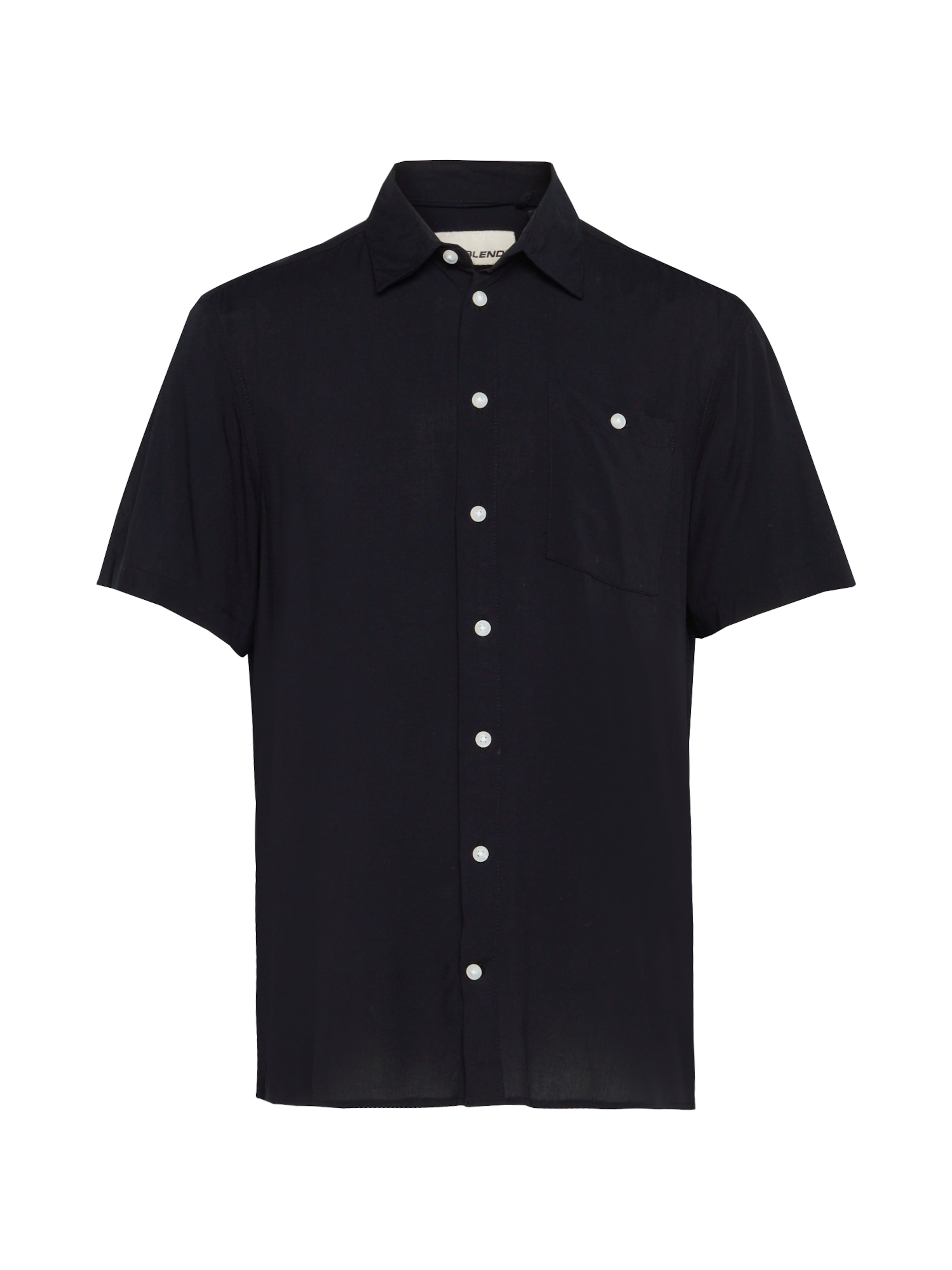 BLEND Regular fit Overhemd in Zwart: voorkant