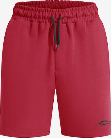 Regular Pantalon de sport 'Nate' Smilodox en rouge : devant