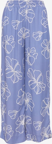 mazine Wide Leg Hose 'Cherry Printed' in Blau: predná strana