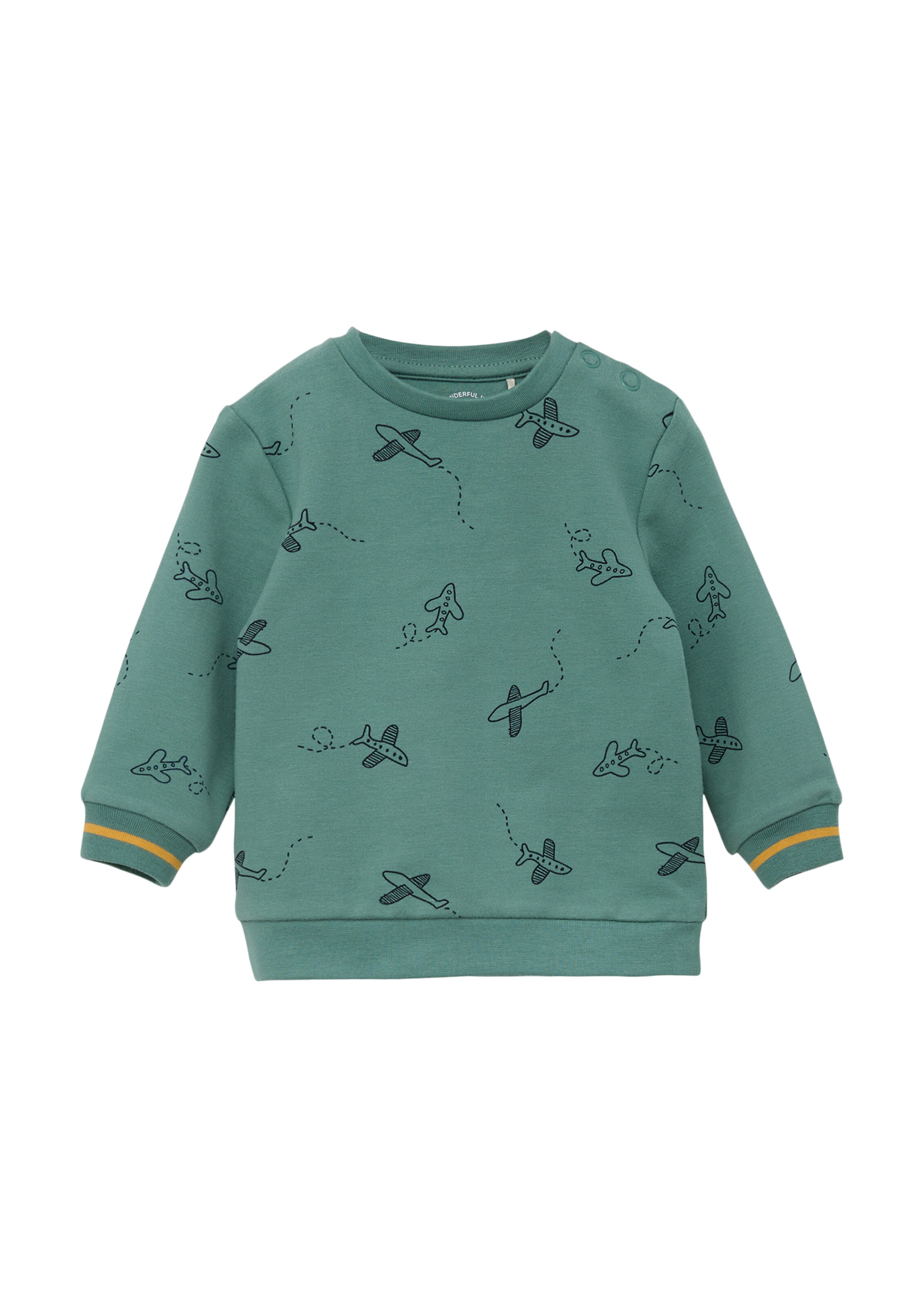 s.Oliver Sweatshirt in Yellow / Green / Black, Item view