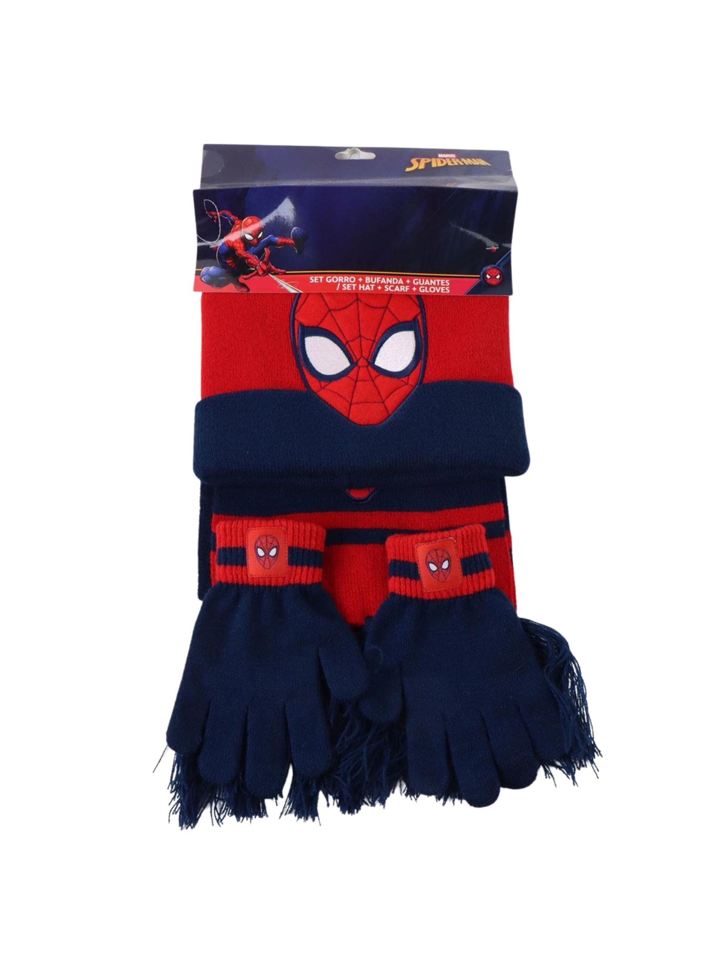 Set '3-teiliges Spider-Man Schal-Set' DISNEY en rouge