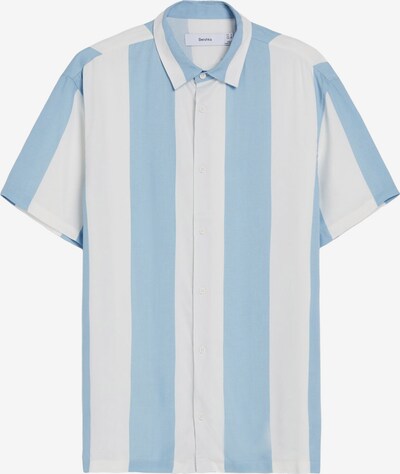 Camicia Bershka di colore blu chiaro / bianco, Visualizzazione prodotti