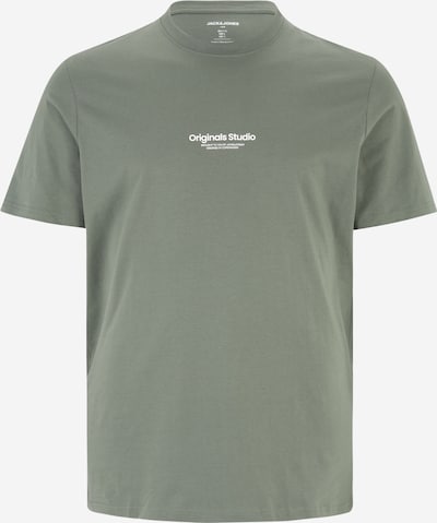 Jack & Jones Plus Camiseta 'Vesterbro' en caqui / blanco, Vista del producto