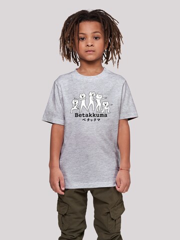 T-Shirt 'Betakkuma Five Power Poses' F4NT4STIC en gris : devant