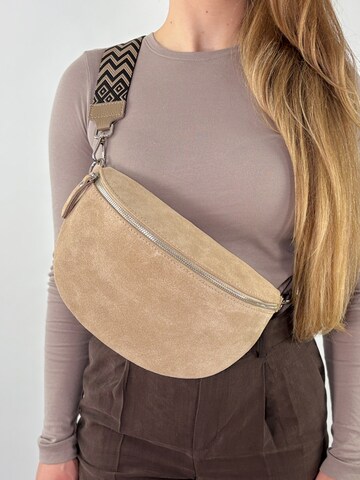 lePelou Fanny Pack 'NOA large' in Beige
