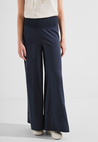 CECIL Wide leg Pants in Blue: front