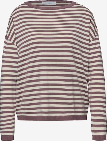 Street One Studio Sweater in Purple: front