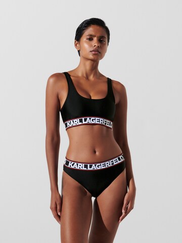 Karl Lagerfeld Bikinihose in Schwarz