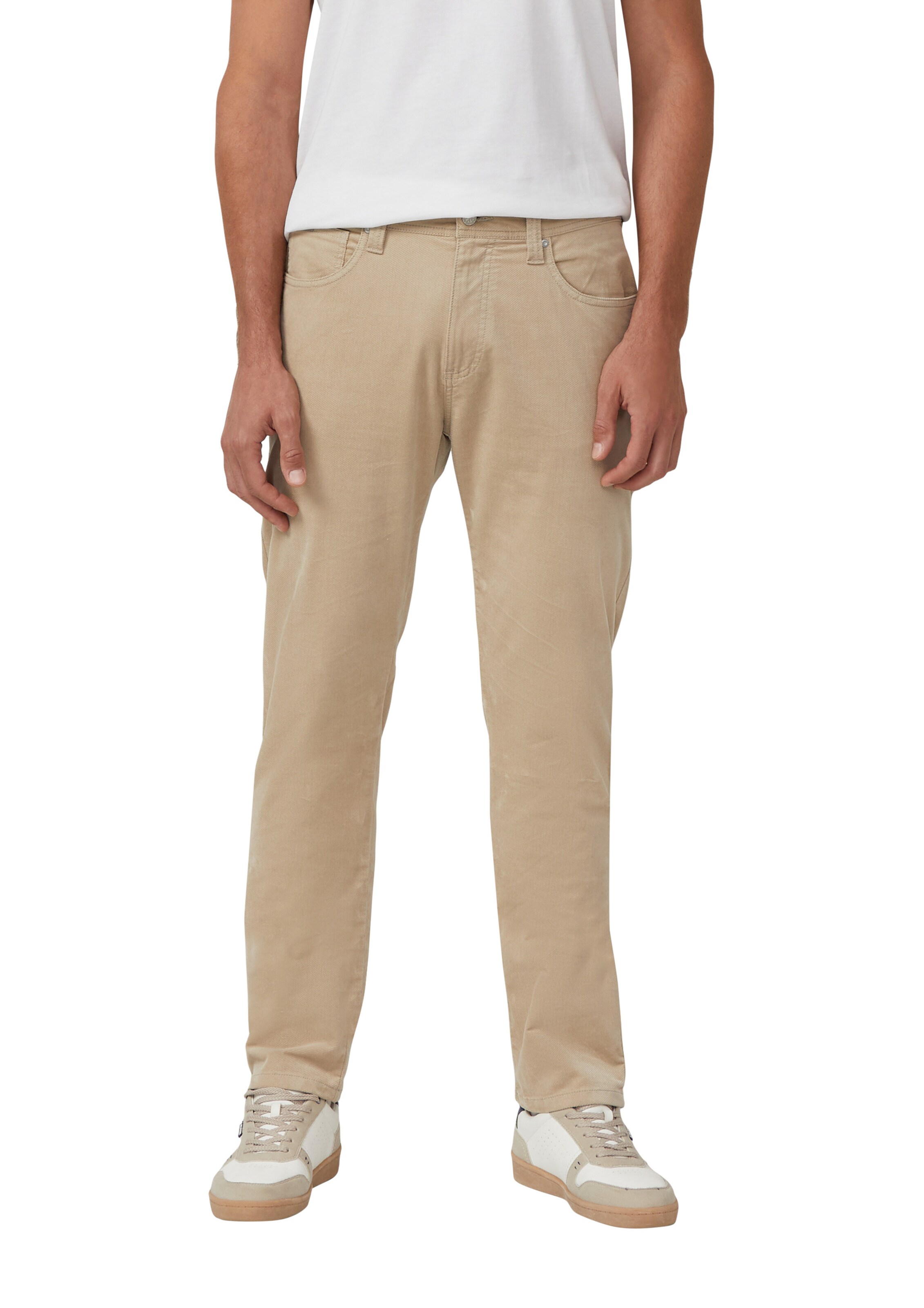 s.Oliver Normalny krój Spodnie w kolorze beżowy: przód