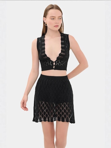 Costume Hiccup en noir : devant