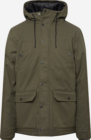 Revolution Between-seasons parka 'Alpine' in Green: front