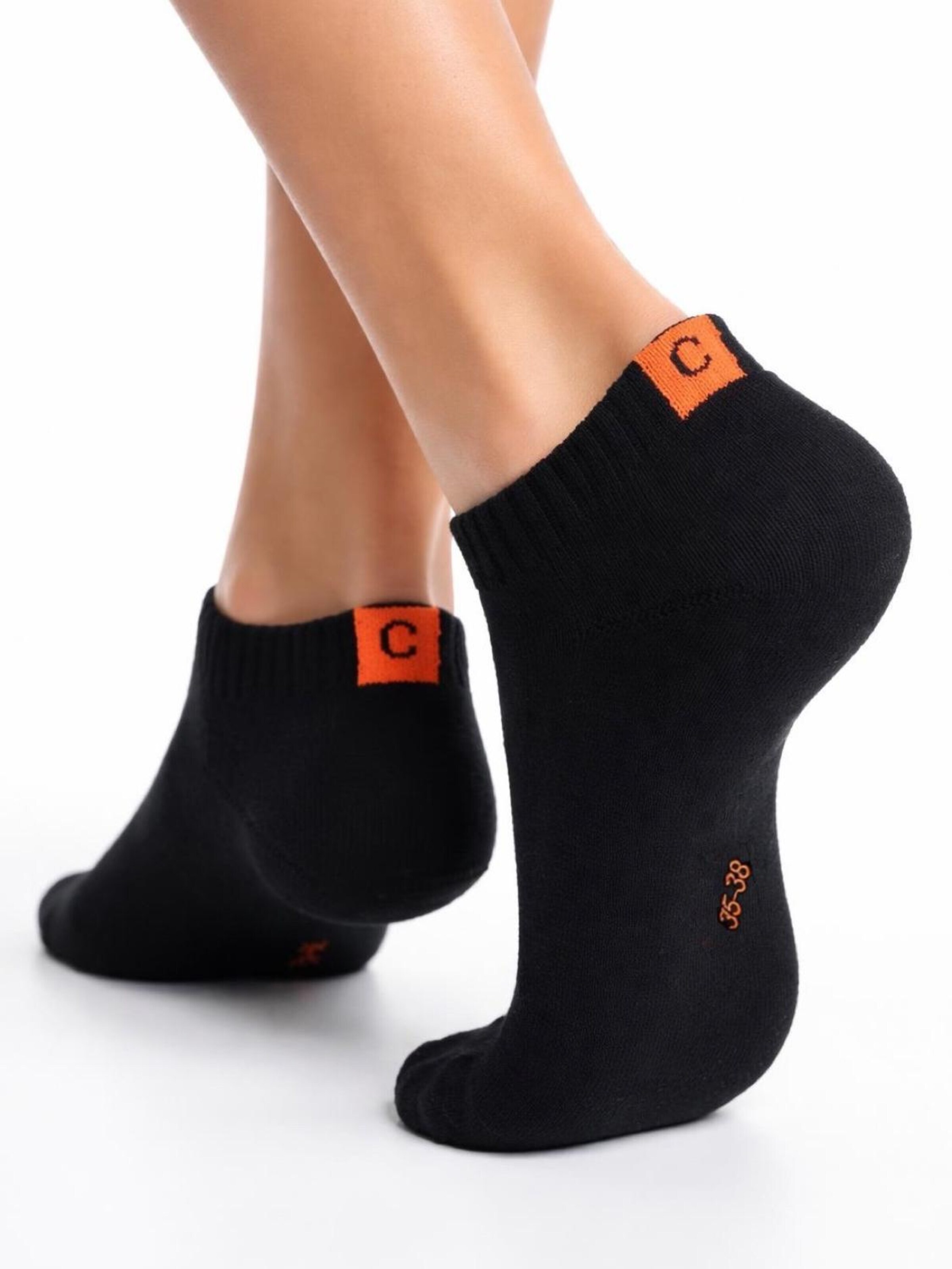 Cocain Underwear Athletic Socks 'mit Frotteesohle' in Black: front
