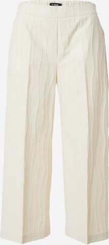 TAIFUN - Pierna ancha Pantalón de pinzas en beige: frente