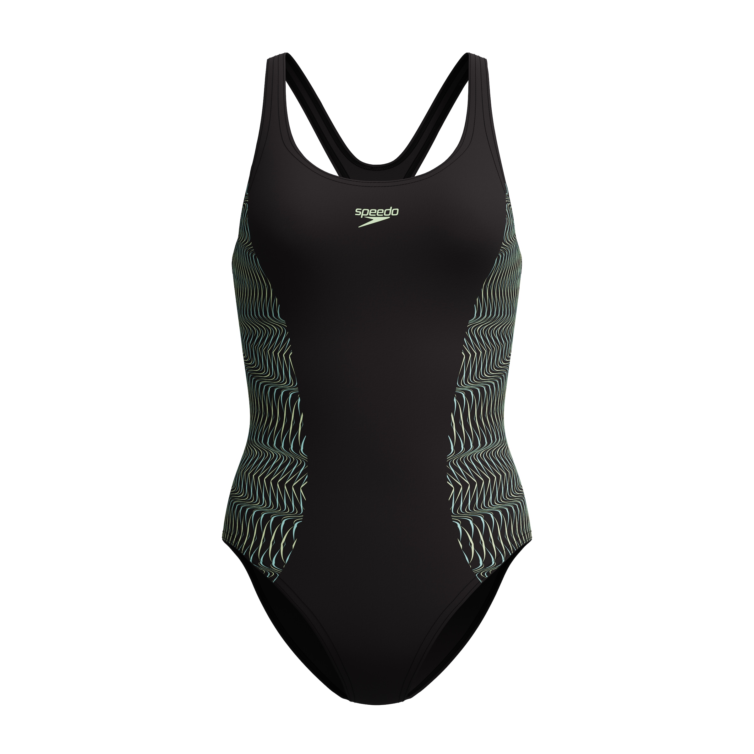 SPEEDO Bustier Badeanzug in Schwarz: Vorderseite