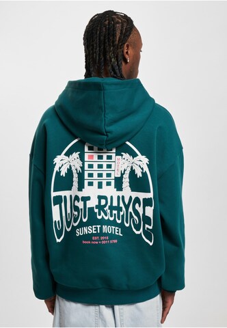 Just Rhyse Sweatshirt 'Just Rhyse Motel' in Green: front