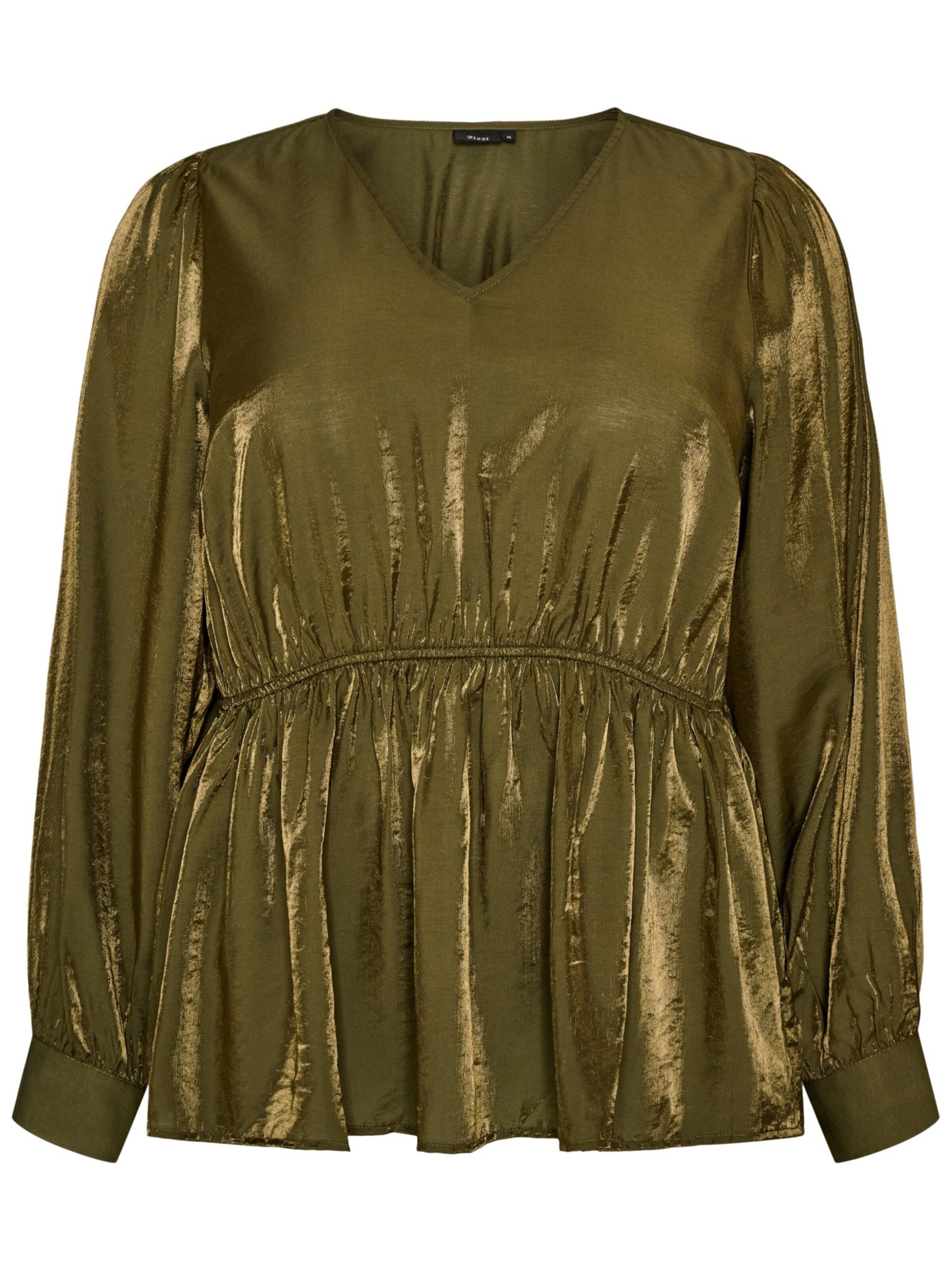 Zizzi - Camisa 'DONNA' em verde: frente