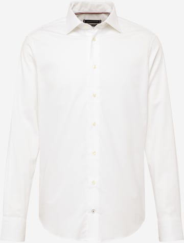 Tommy Hilfiger Tailored Button Up Shirt in White: front