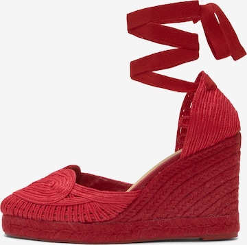 raudona Castañer Espadrilės 'Cacia': priekis