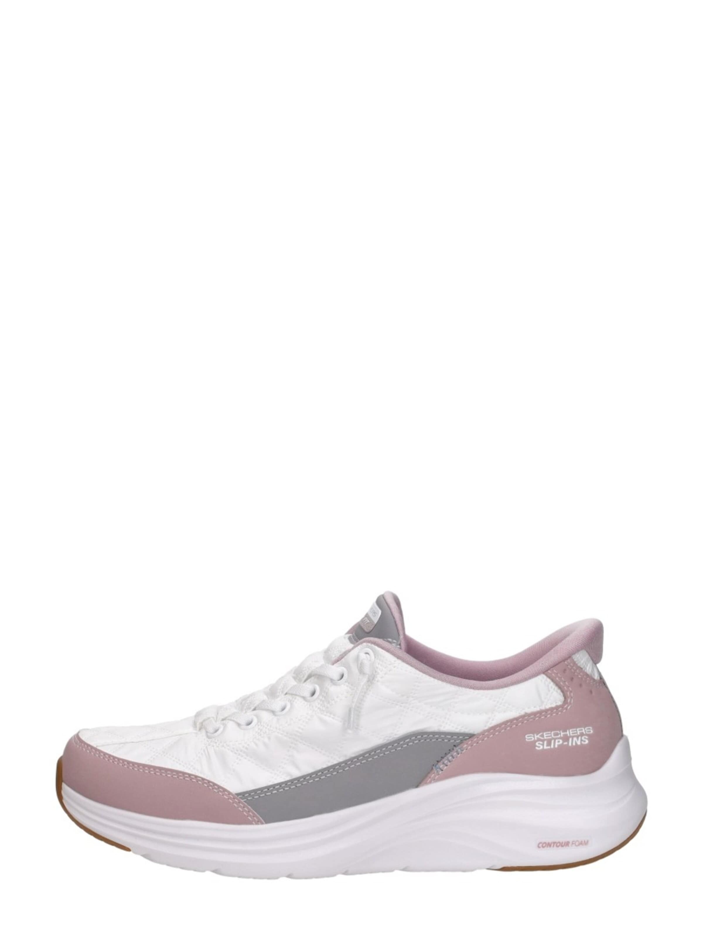 SKECHERS Sneakers laag 'Slip-Ins: Cozy Fit Knotted Bungee' in Wit: voorkant
