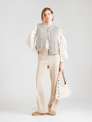MAC Wide leg Broek 'CHIARA' in Grijs