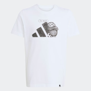 ADIDAS SPORTSWEAR Funktionsshirt in Weiß: Vorderseite