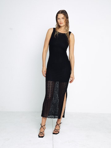 ABOUT YOU x Toni Garrn Knit dress 'Giselle' in Black: front