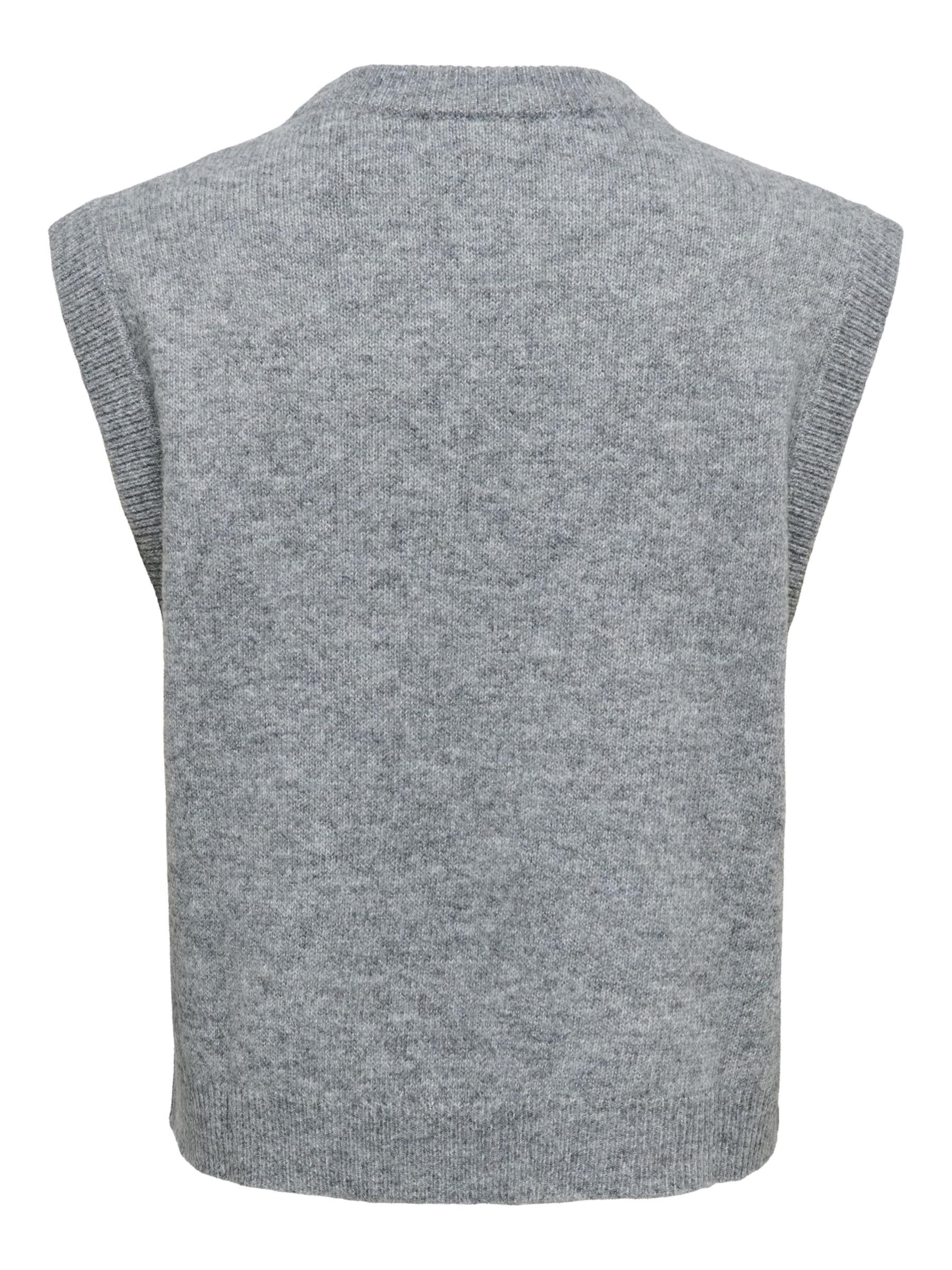 JDY Gebreide bodywarmer 'JDYSuper' in Grijs