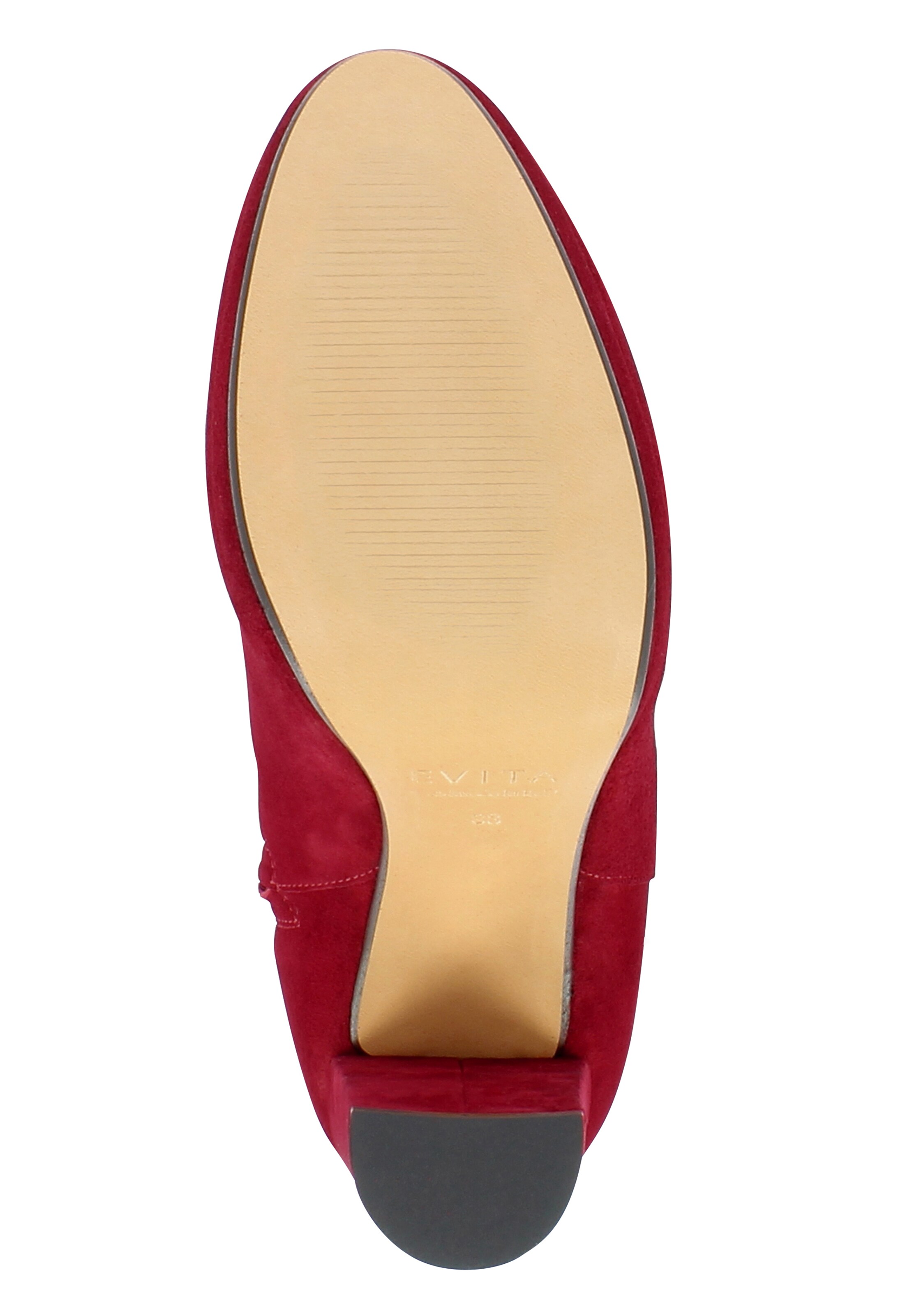 EVITA Enkellaarsjes in Rood