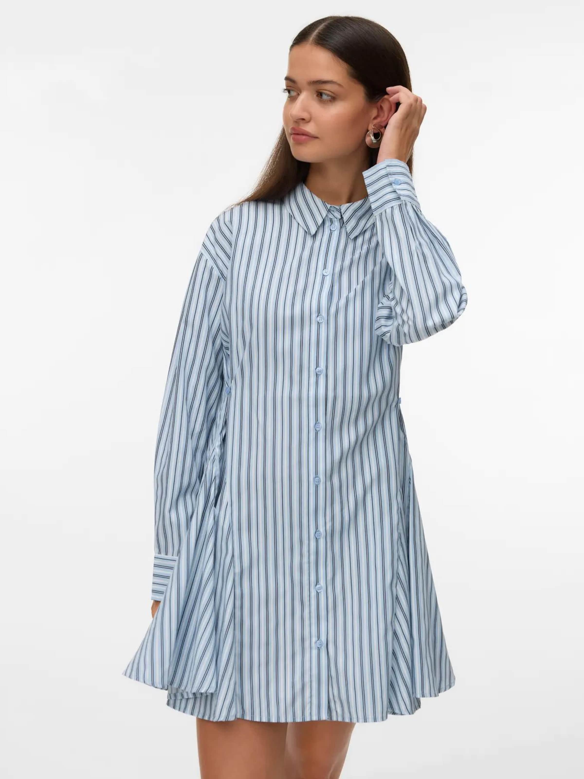 Robe-chemise 'VMSIENA' VERO MODA en bleu : devant