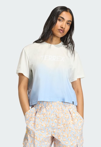 ADIDAS TERREX - Camiseta funcional en blanco: frente