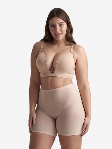 Bye Bra Shapinghose 'Uni Stretch Mid Waist Short' in Beige