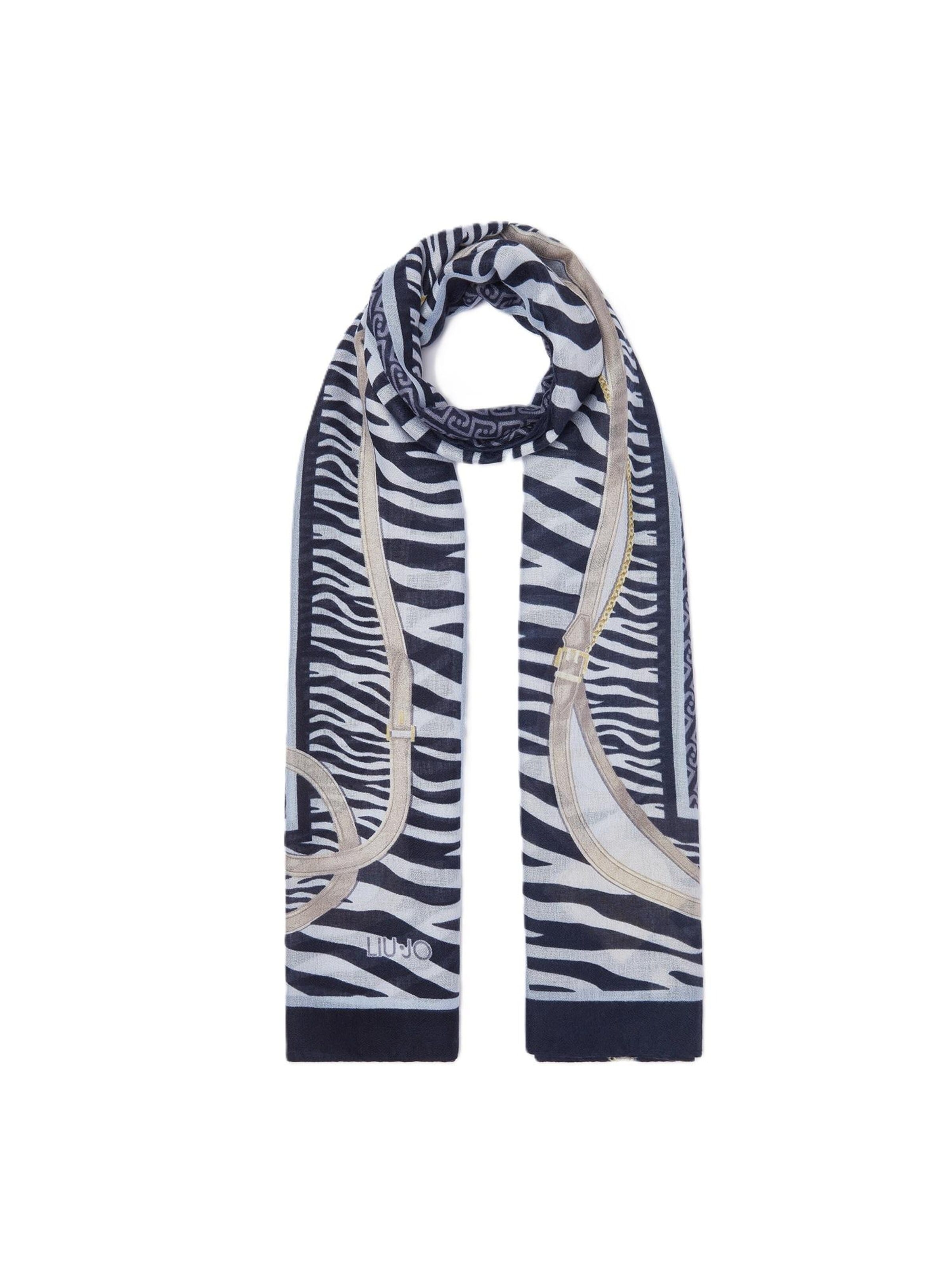 Sciarpa '2F6063 T2745' di Liu Jo in blu: frontale