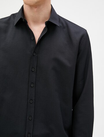 Koton Regular fit Button Up Shirt in Black