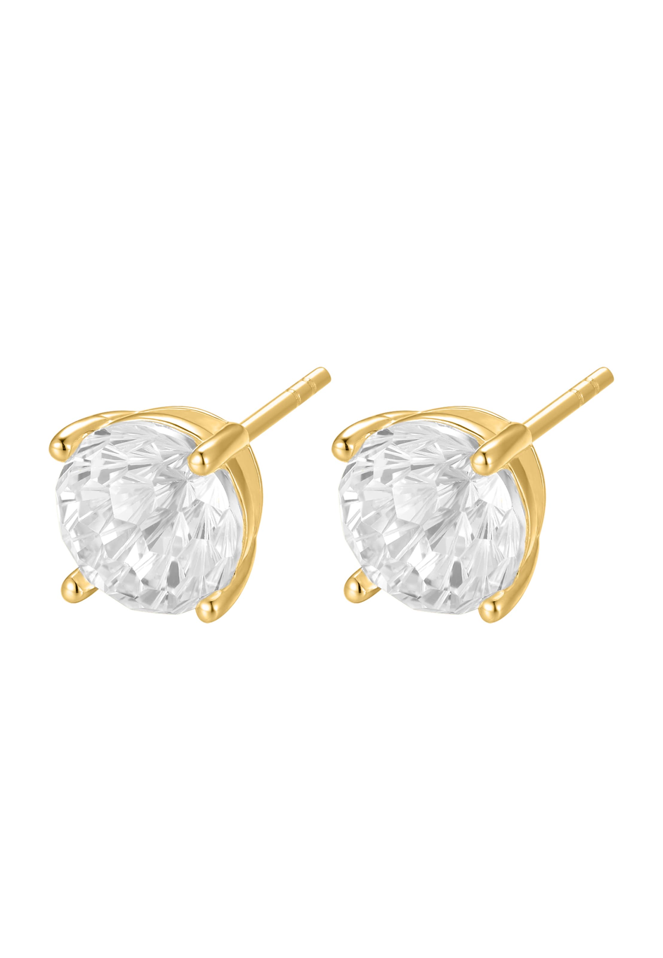 Nana Kay Earrings 'Classic Solitaire' in Yellow: front