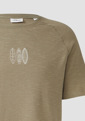 s.Oliver T-Shirt in Grün