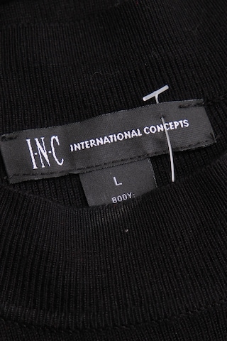 INC International Concepts Clothing Pullover L in Schwarz